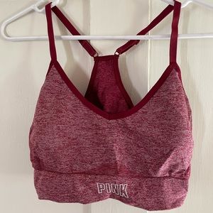 Victoria’s Secret PINK Padded Sports Bra - Maroon